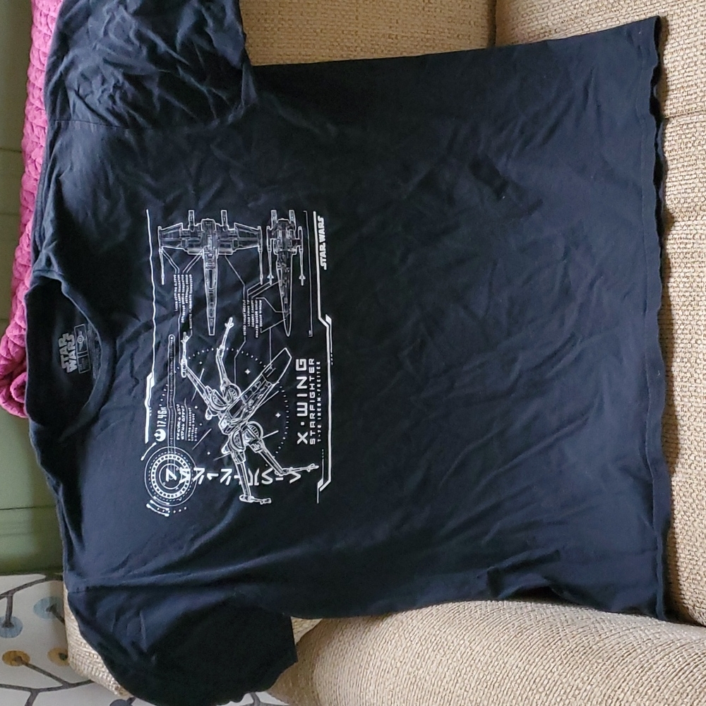 Star Wars 2x men's t-shirt like new black x-wing